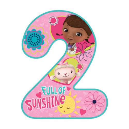 Doc McStuffins Number 2 Edible Icing Image - Click Image to Close